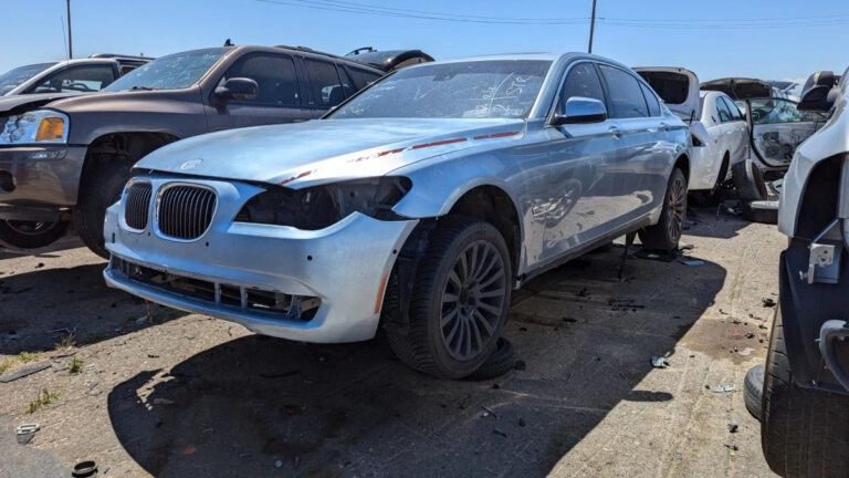 46 2012 BMW ActiveHybrid 7 in Colorado junkyard photo by Murilee Martin