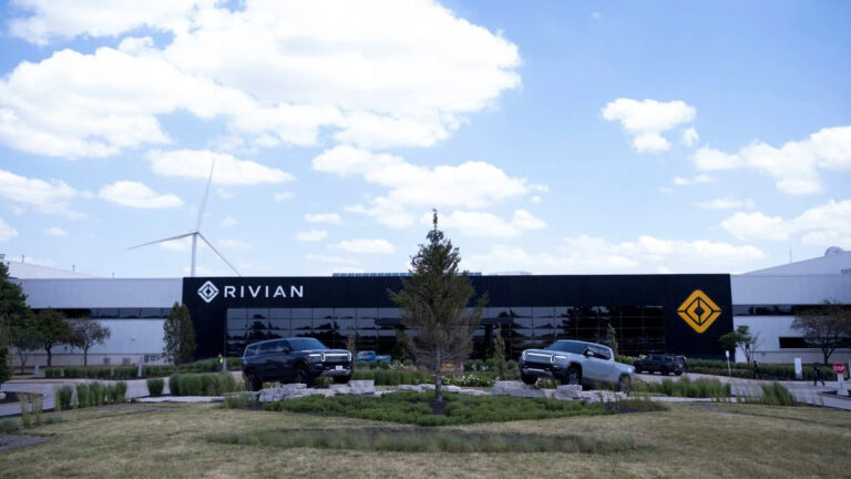 electric auto maker rivian s manufacturing facility in normal