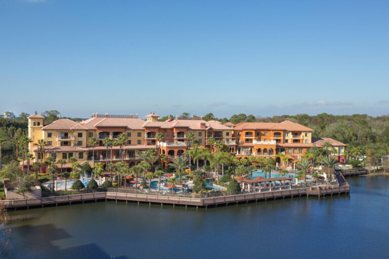 exterior of Club Wyndham Bonnet Creek in Orlando part of travel and leisure co timeshares