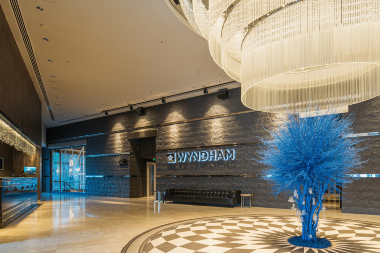 lobby of wyndham hotel in ankara turkey