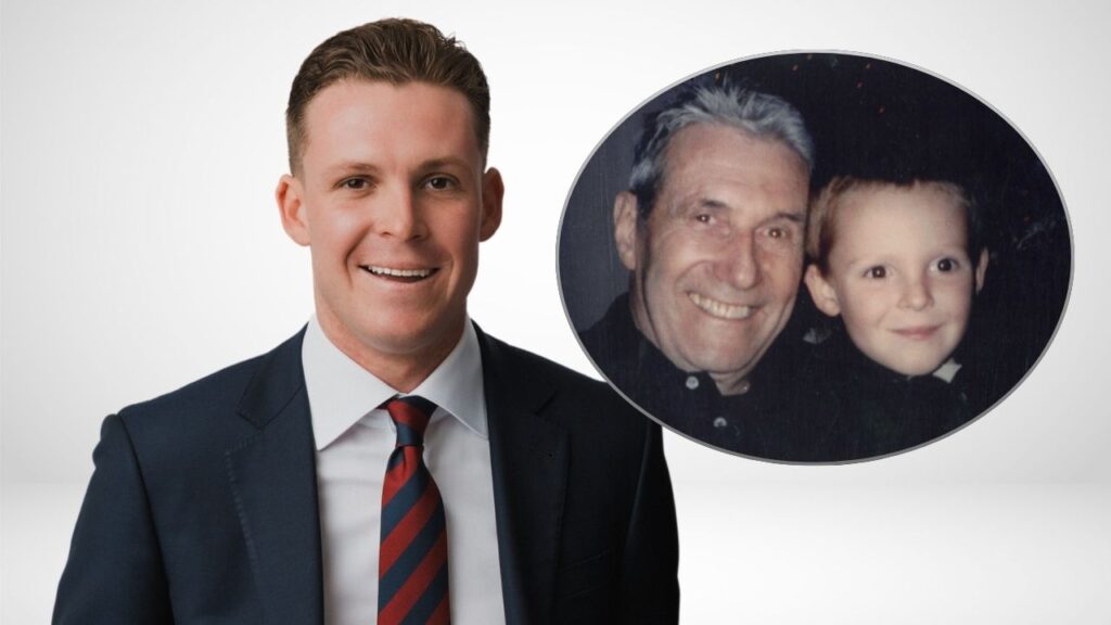 Dougal Miller Sneddon and his grandfather Harry M. Miller 2