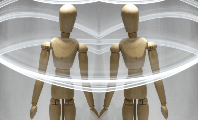 mirrored mannequins